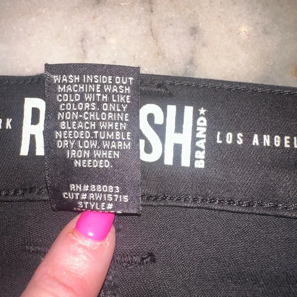 EUC Rewash Size 28 Women's Black Flare Jeans‎